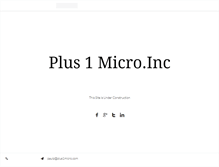 Tablet Screenshot of plus1micro.com